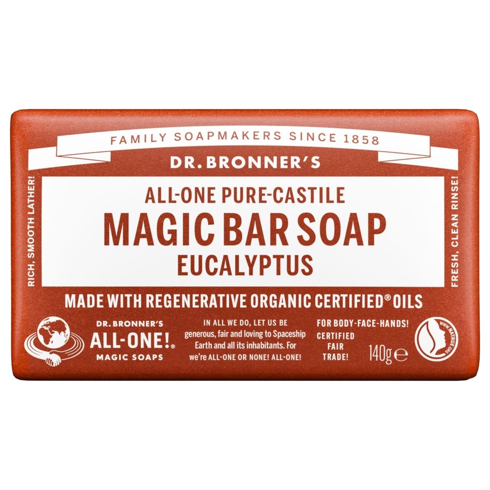 Dr. Bronner’s Magic Bar Soap Eucalyptus 140 g