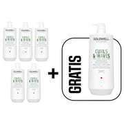 Goldwell Dualsenses Curl & Waves Shampoo 5+1 Gratis Bundle 1000 ml