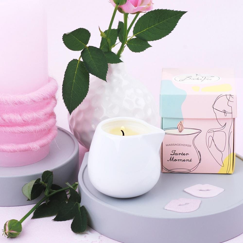 Badefee Massagekerze Zarter Moment 70 g