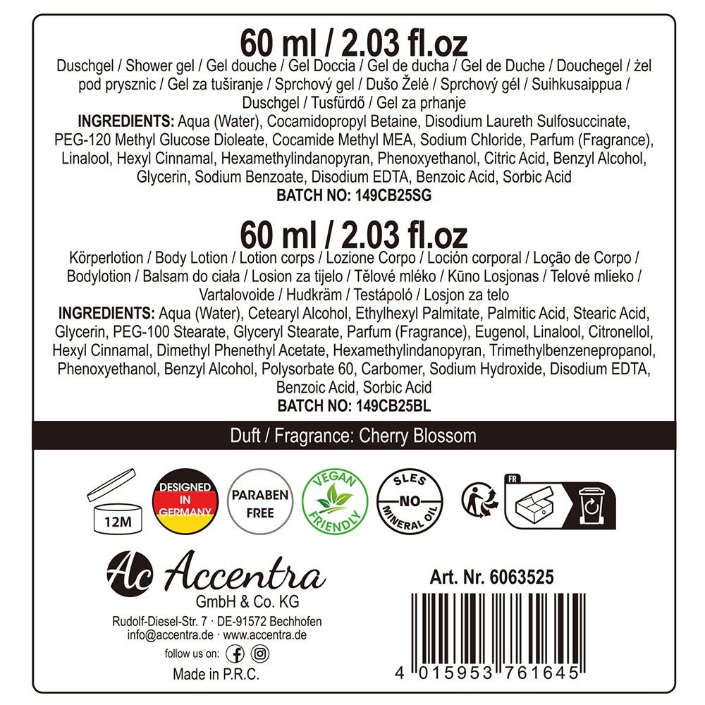 Accentra BadesetEssentail Botanicals Geschenkbox Cherry Blossom