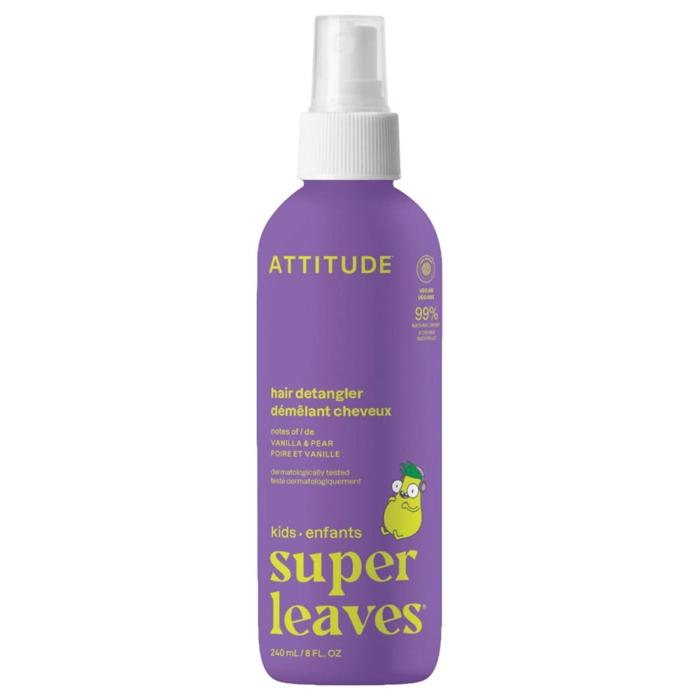 Attitude - Clean Beauty super leaves kids - Hair Detangler - Vanilla & Pear 240 ml