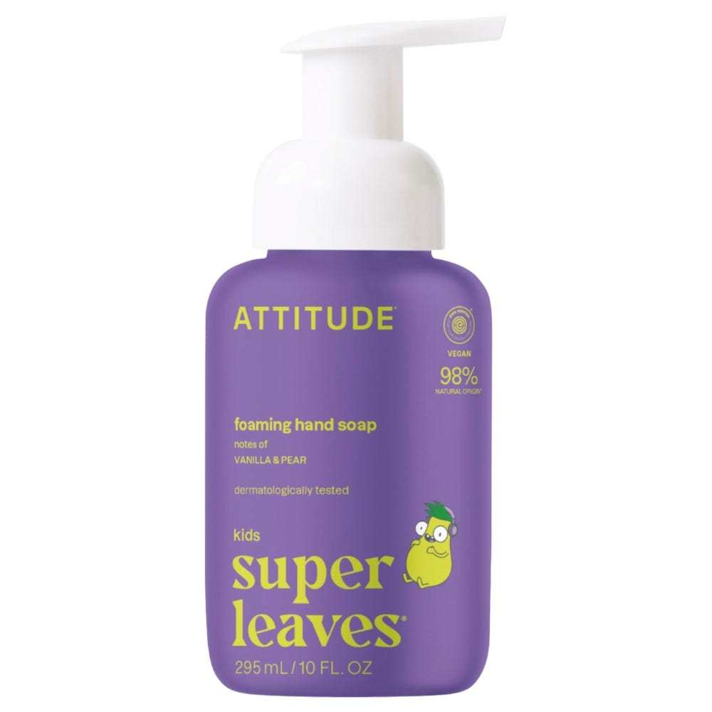 Attitude - Clean Beauty SL Kids -super leaves kids - Foaming Hand Soap - Vanilla & Pear 295 ml