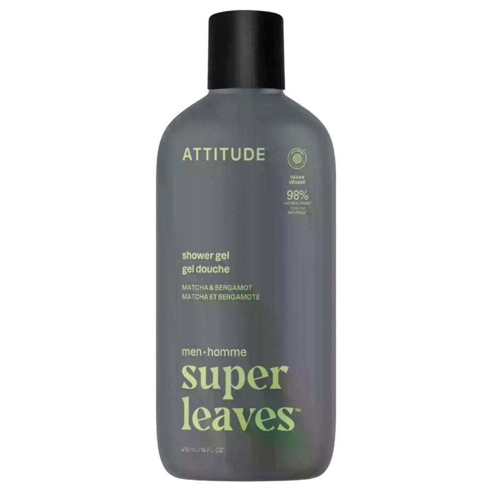 Attitude super leaves men - Shower Gel - Matcha & Bergamot 415 ml