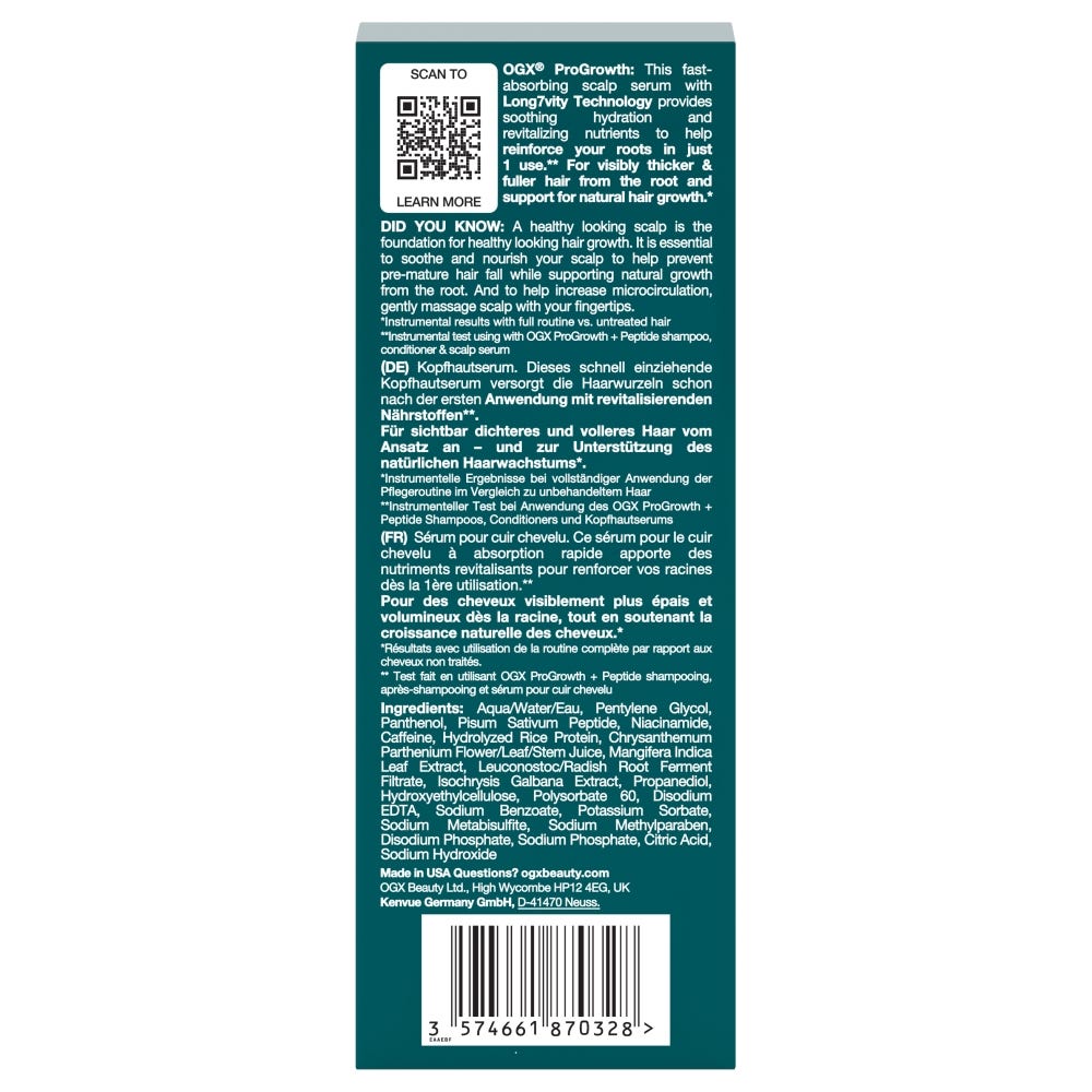 OGX ProGrowth + Peptide Scalp Serum 10 ml