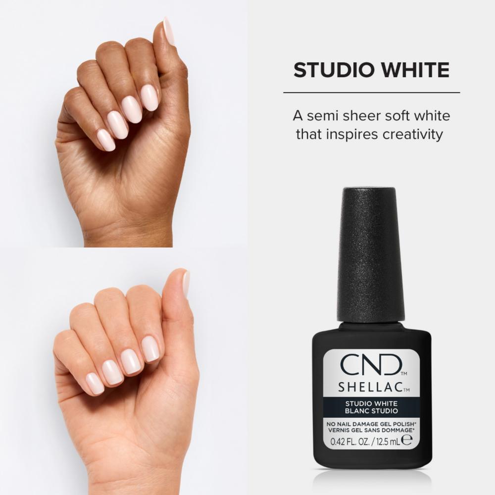 CND Shellac Studio White (Soft French) 12,5 ml