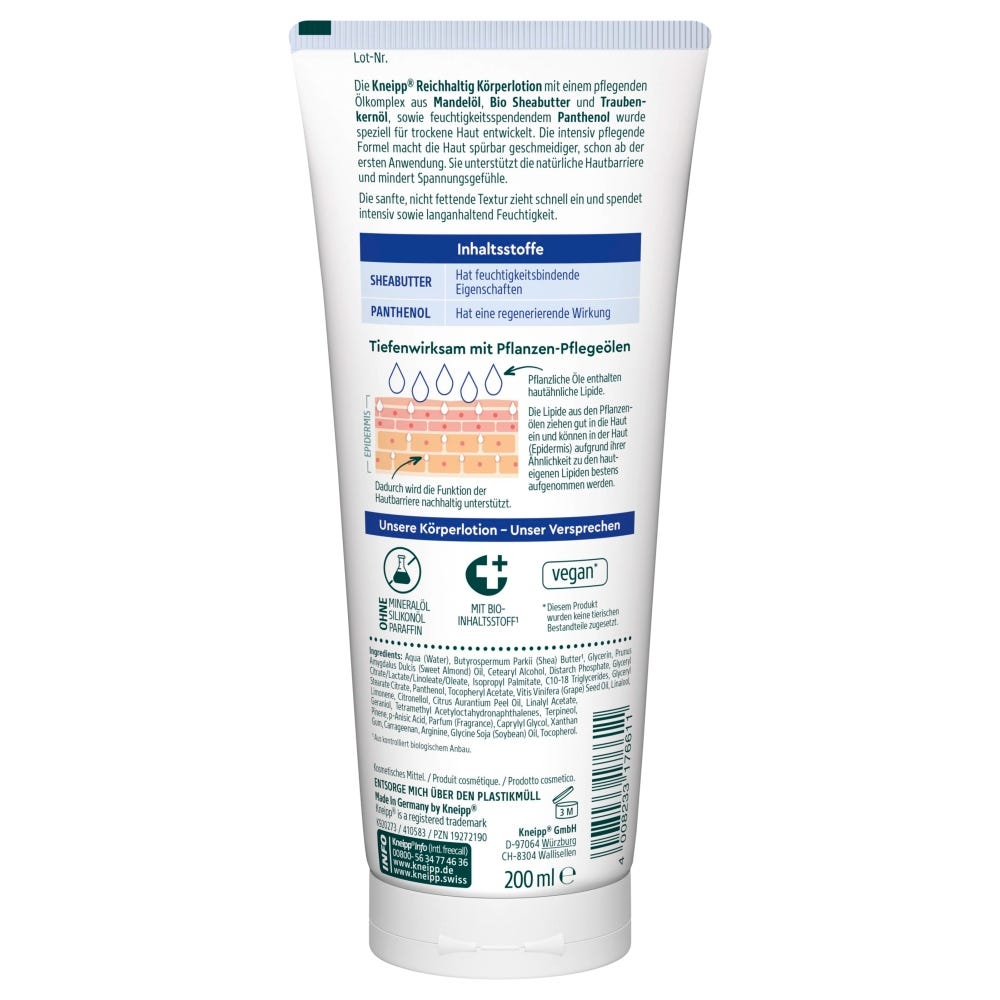 Kneipp Reichhaltig Körperlotion 200 ml