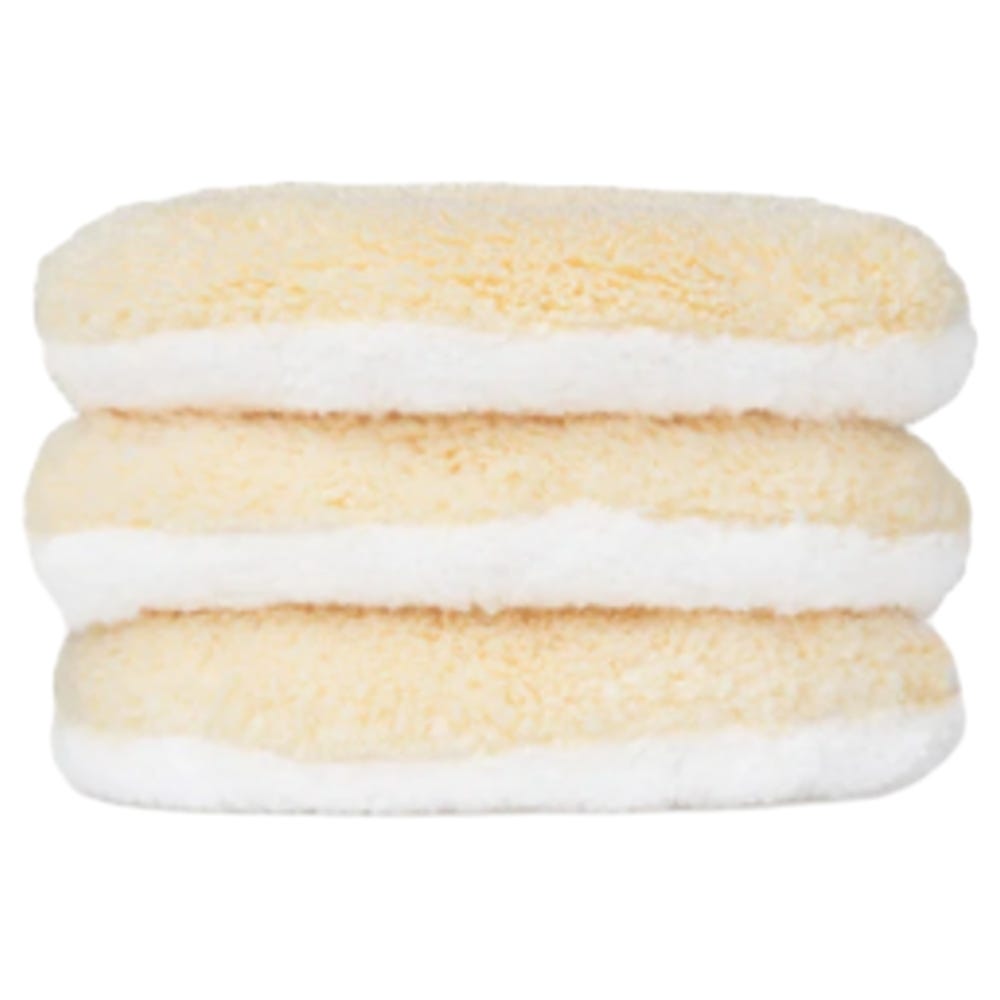 Waschies ultrasaugstarke Mikrofaser-Haarturbane Pastelgelb 3er Set