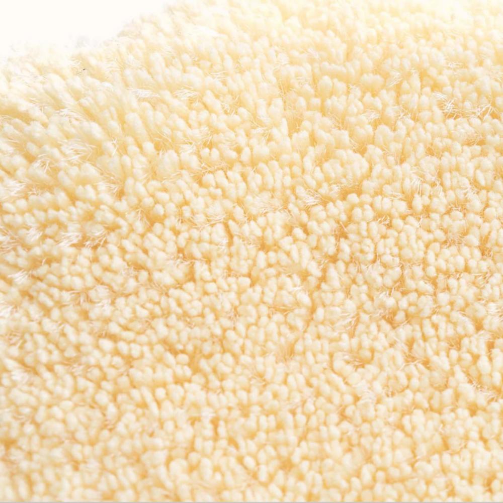 Waschies ultrasaugstarke Mikrofaser-Haarturbane Pastelgelb 3er Set
