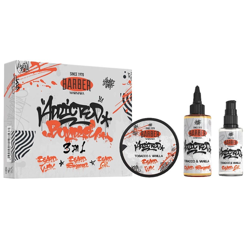 Marmara Barber Beard Tobacco & Vanilla Set