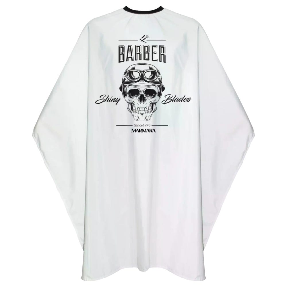 Marmara Barber Cape Skull White