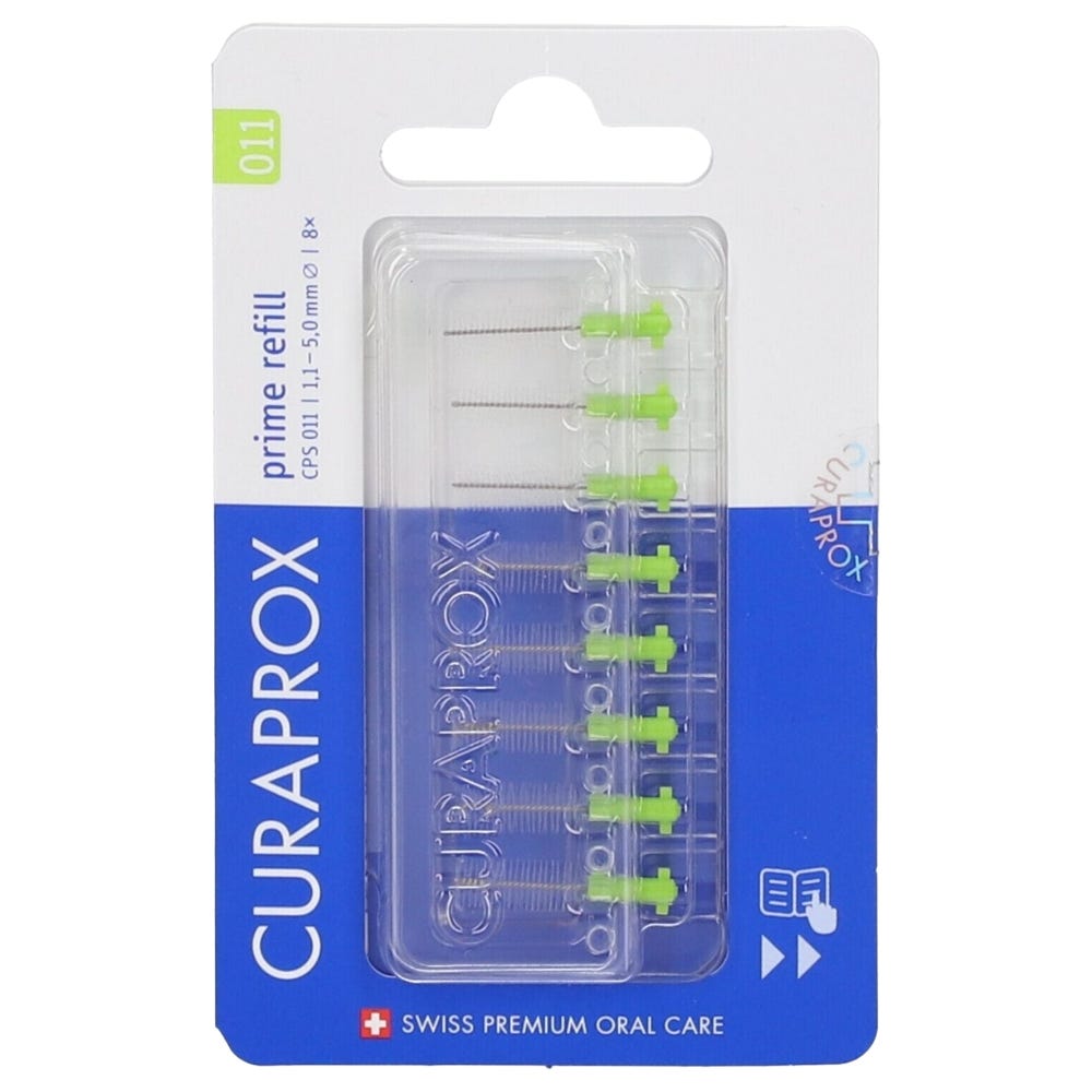 CURAPROX CPS 011 prime refill lindengrün 8er Set