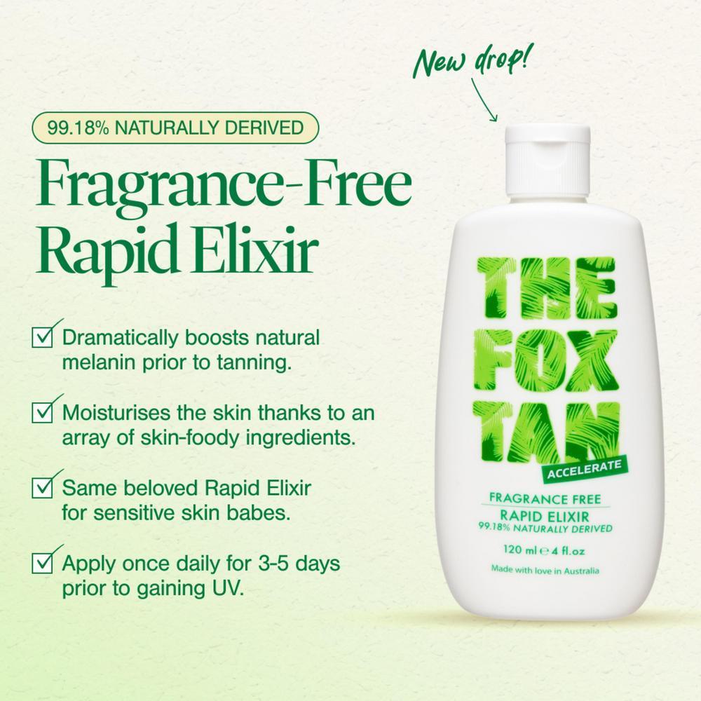 TFT Fragrance Free Rapid Tanning Elixir 120 ml