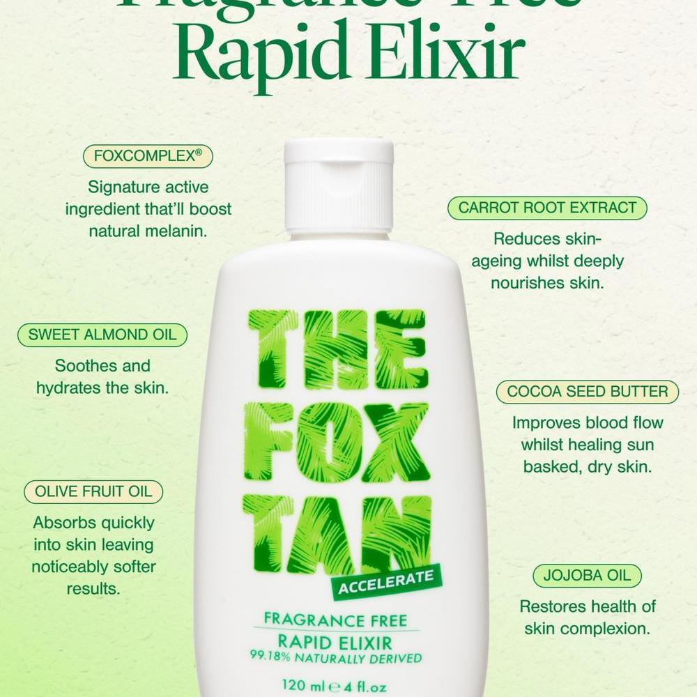 TFT Fragrance Free Rapid Tanning Elixir 120 ml