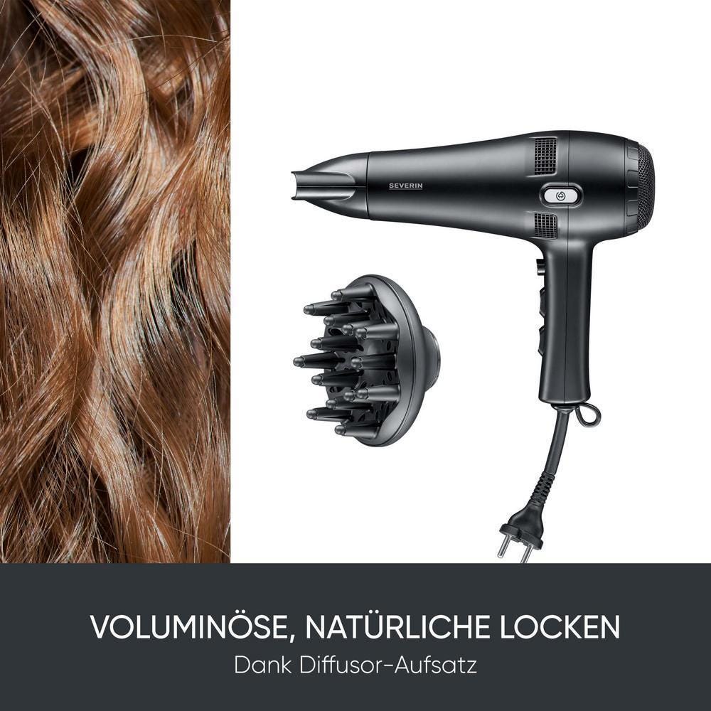 SEVERIN Haartrockner mit Kabeleinzugsfunktion