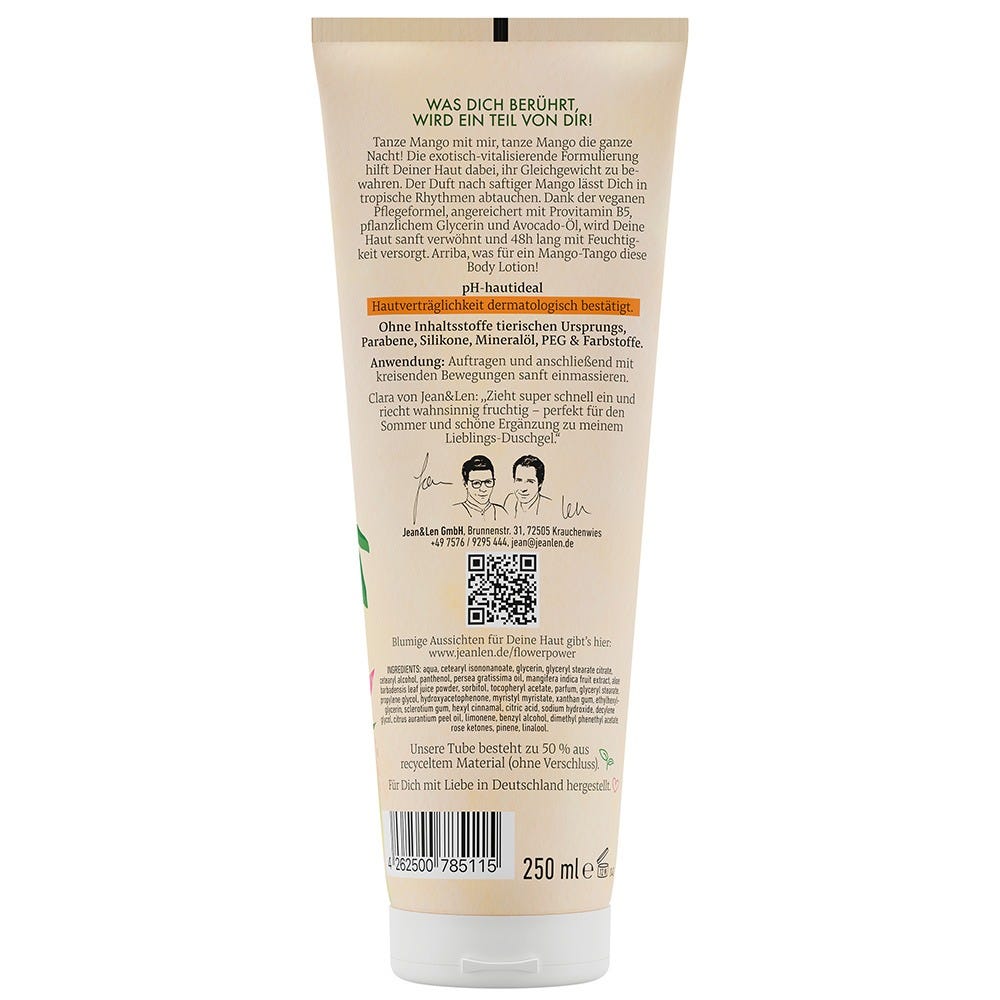 Jean & Len Body Lotion Mango/Avocado 250 ml