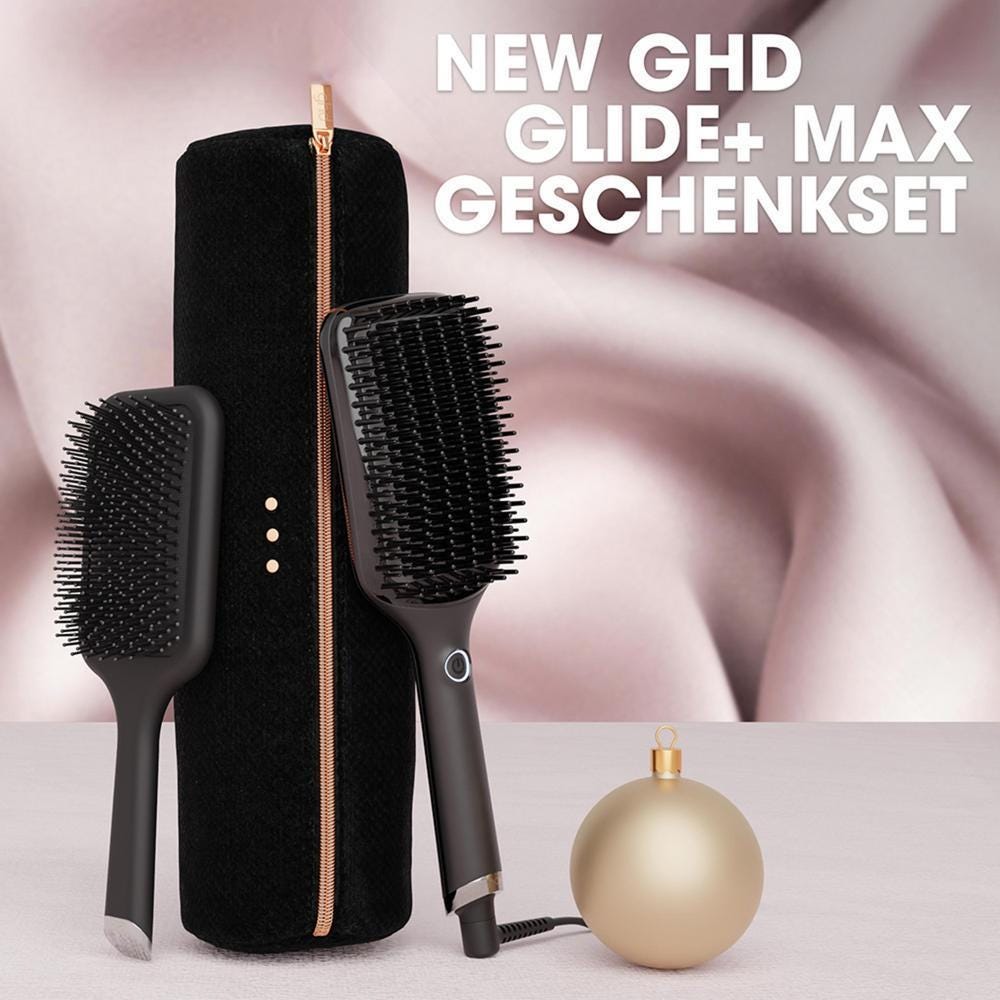 ghd glide+ max Geschenkset schwarz