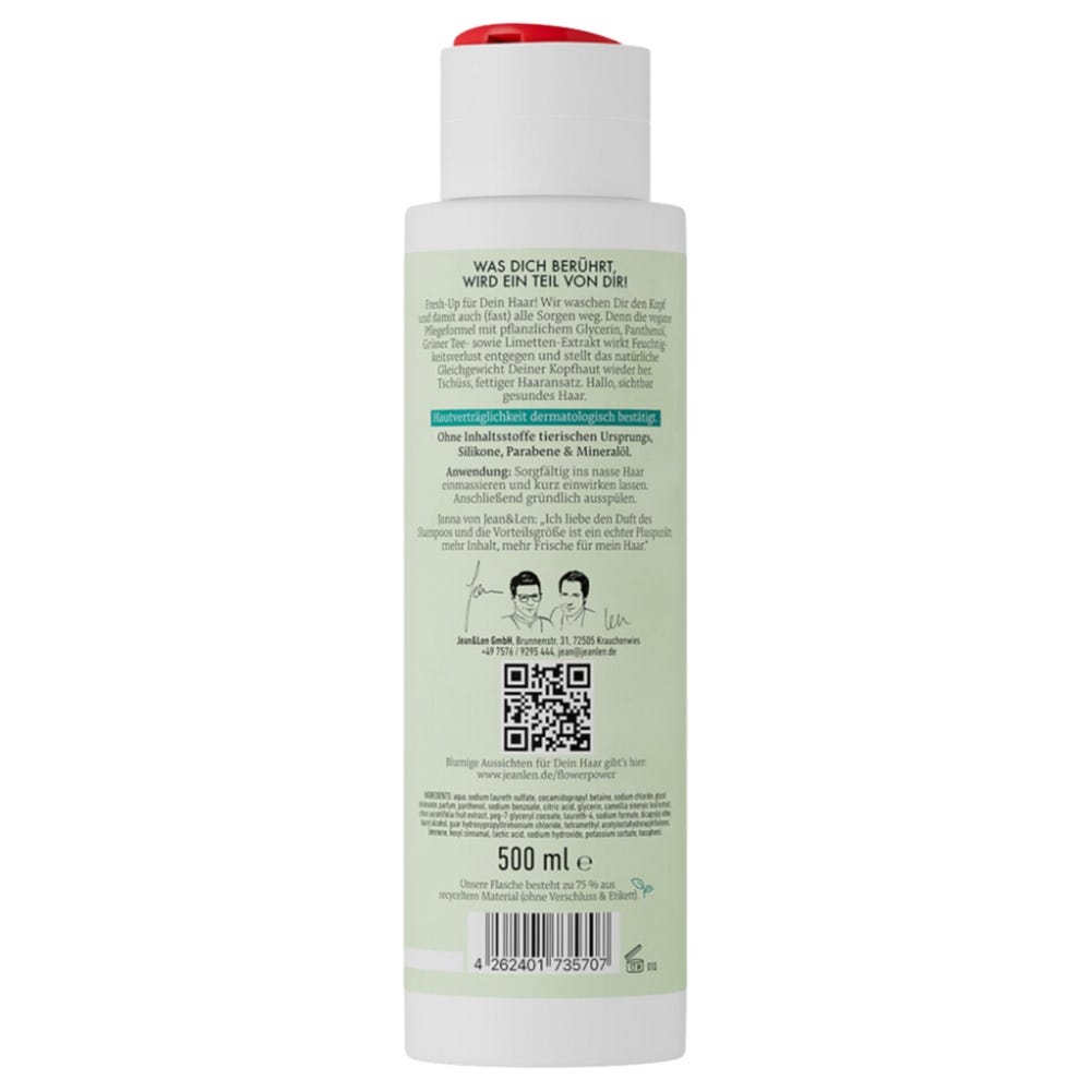 Jean & Len Shampoo Grüner Tee & Limette 500 ml