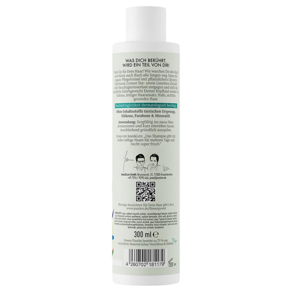 Jean & Len Frische Shampoo Grüner Tee & Lime 300 ml