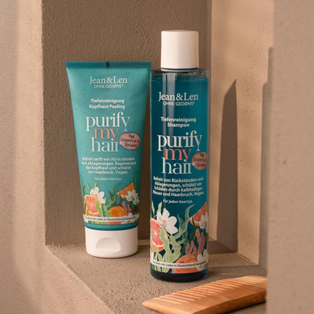 Jean & Len Shampoo Tiefenreinigung Pink Grapefruit & Spirulina 300 ml