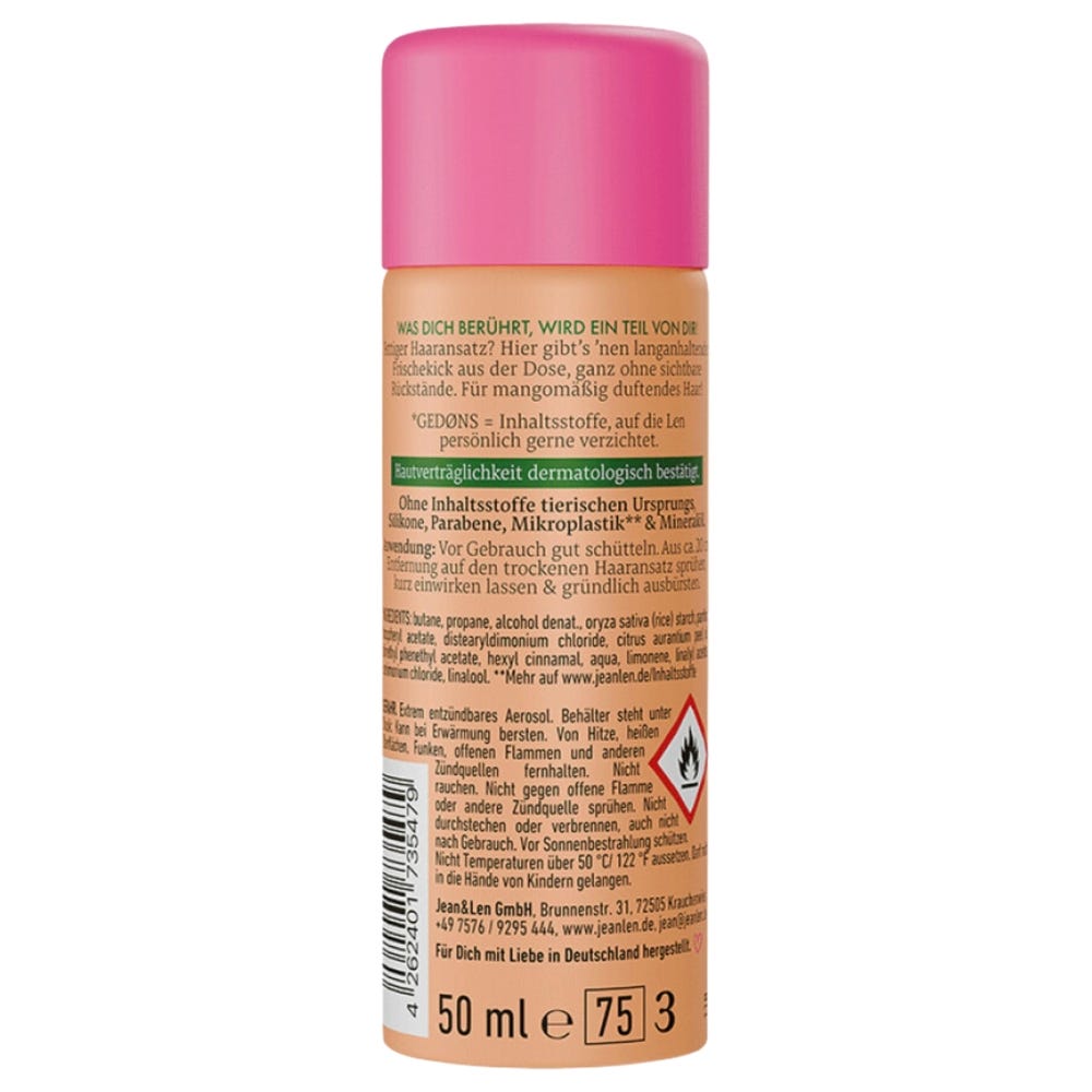 Jean & Len Dry Shampoo Frische & Griffigkeit 50 ml