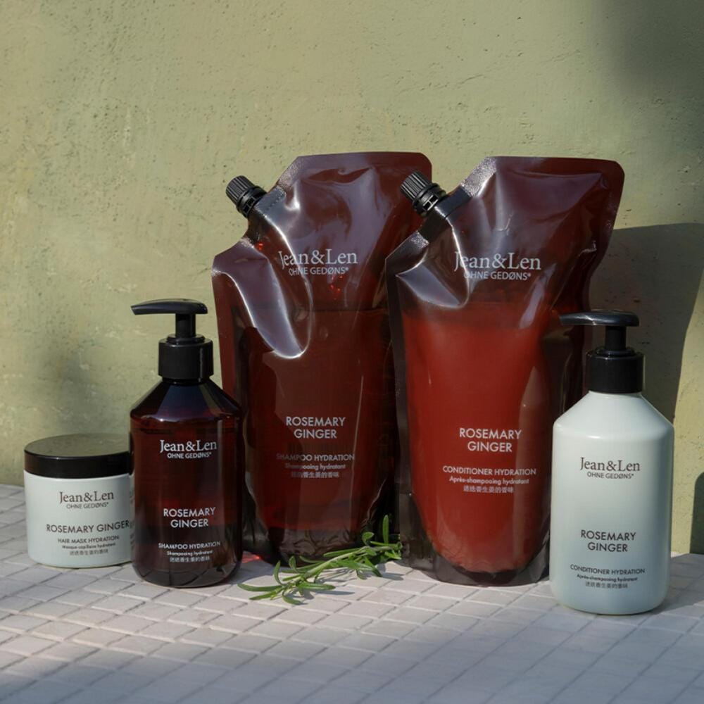 Jean & Len Shampoo Rosemary & Ginger Refill  600 ml