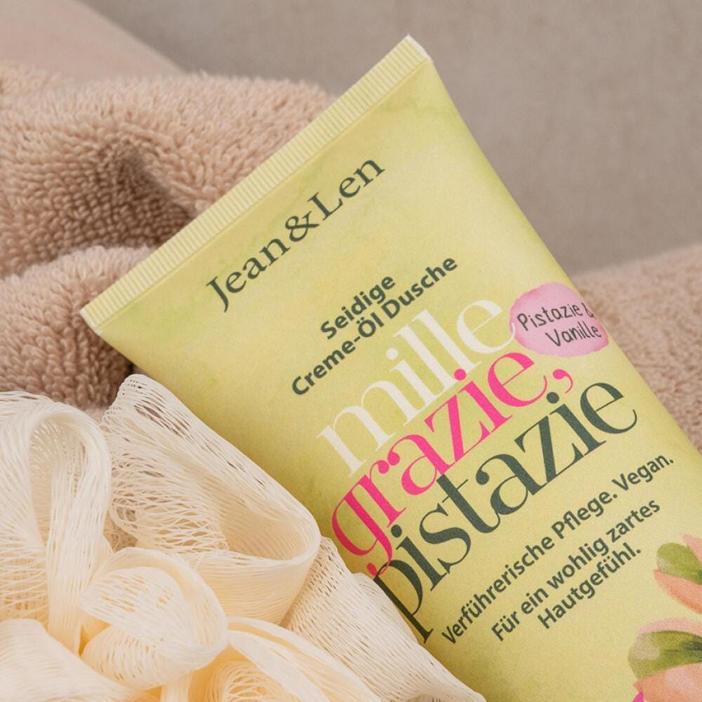 Jean & Len Creme-Öl Dusche Pistazie & Vanille 250 ml