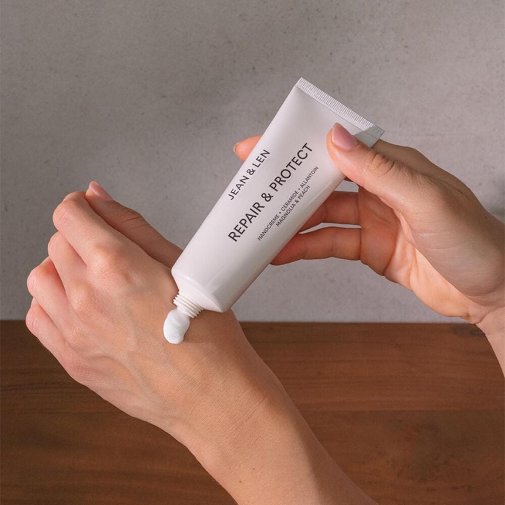 Jean & Len Handcreme Ceramide/Sheabutter mit Tray