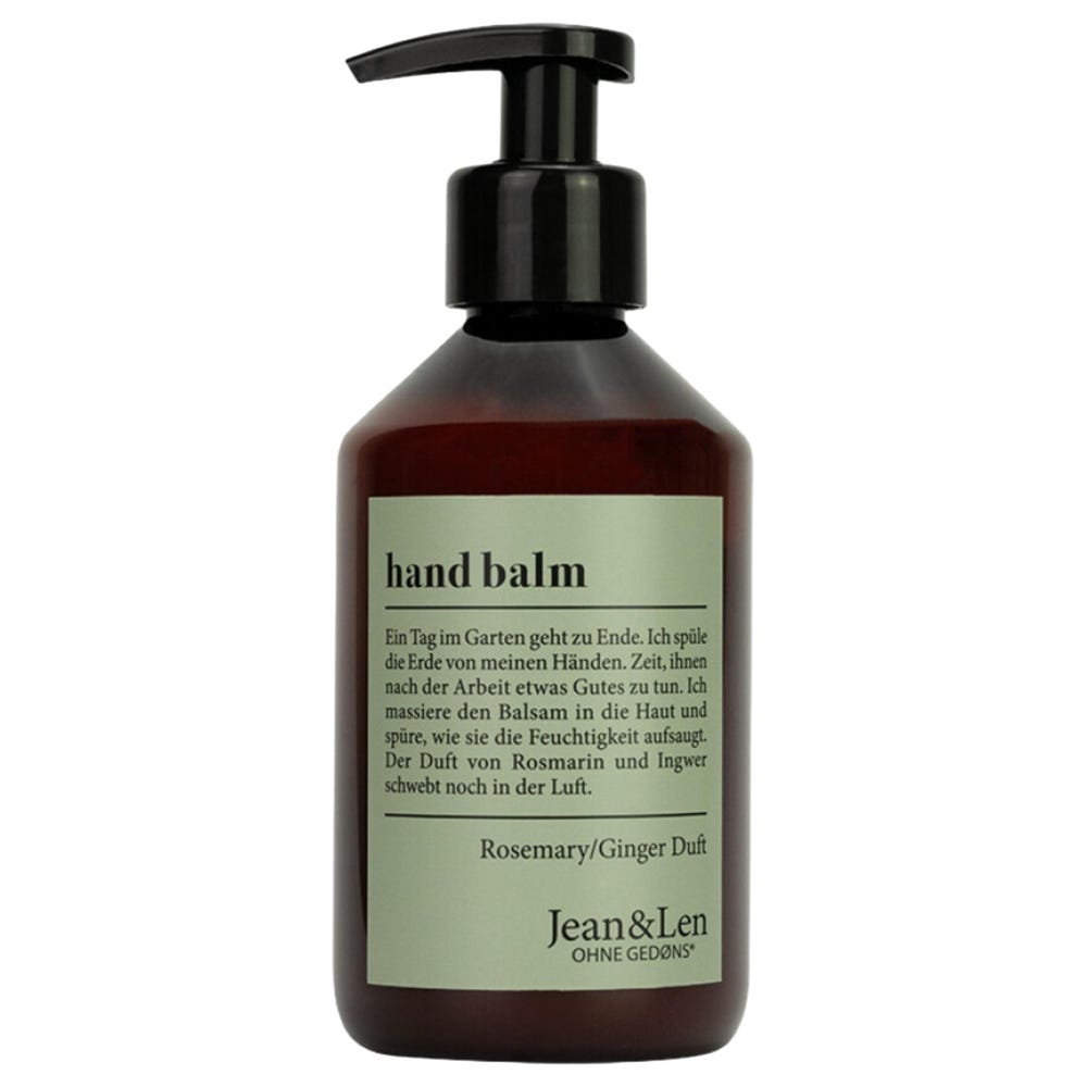 Jean & Len Hand Balm Rosemary/Ginger 250 ml