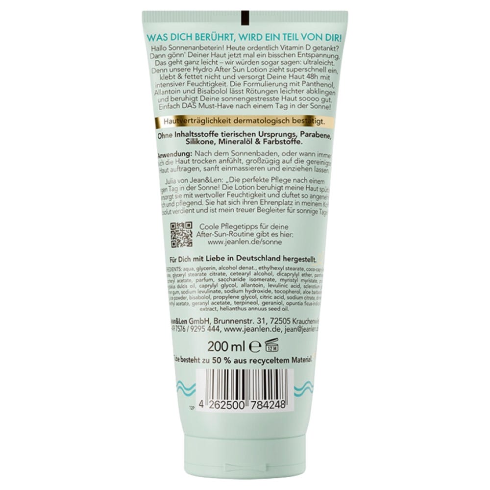 Jean & Len Hydro After Sun Lotion 200 ml