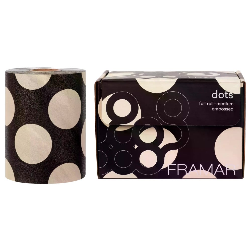 Framar Embossed Roll Big Brown Dots 97 m
