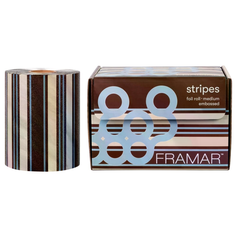 Framar Embossed Roll Blue Choco Stripes 97 m