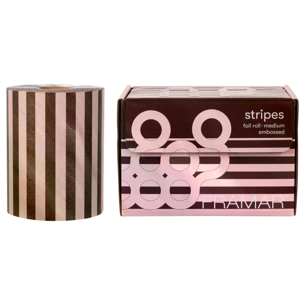 Framar Embossed Roll Pink Choco Stripes 97 m