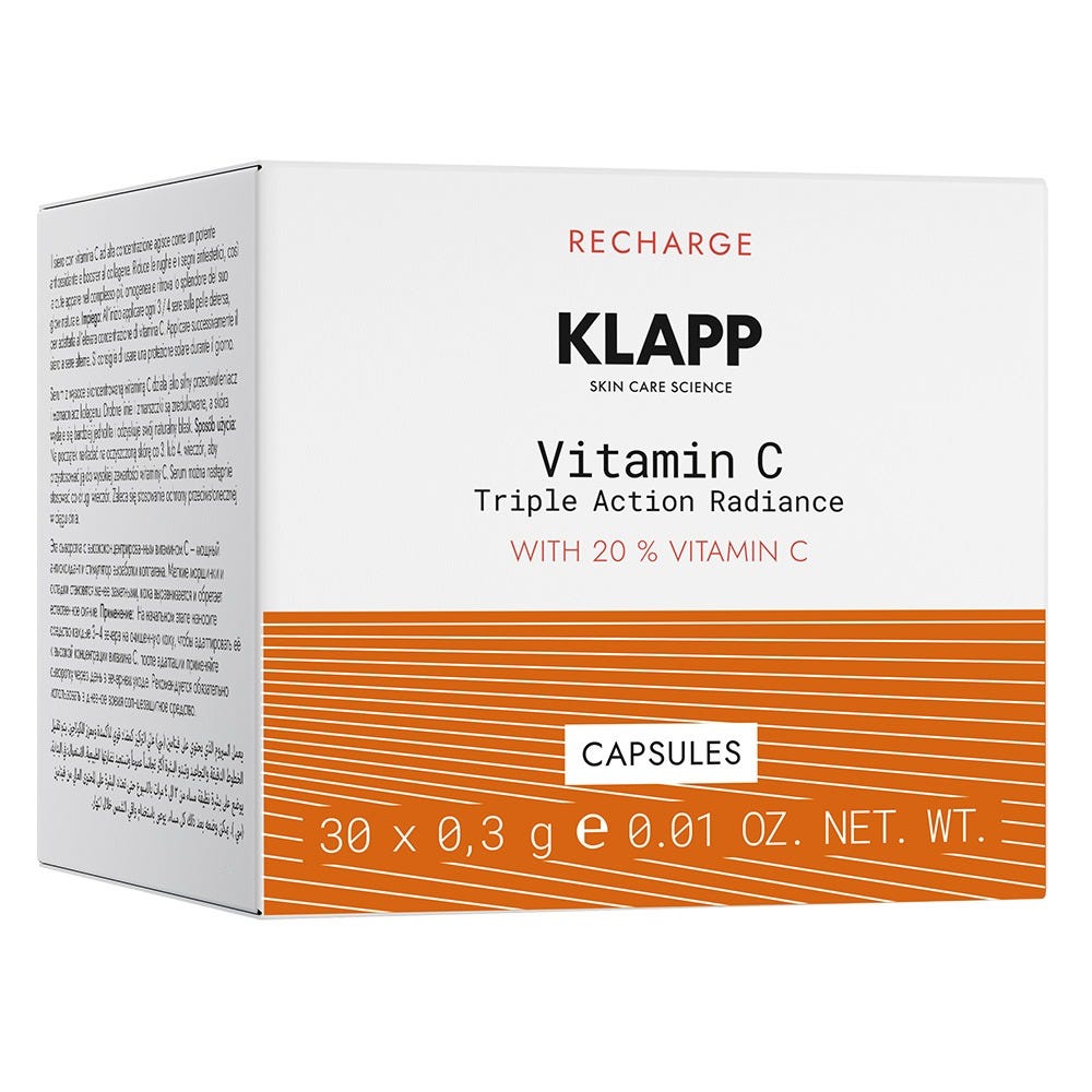 Klapp Vitamin C Triple Action Radiance 20 % Capsules 30x0,3 g