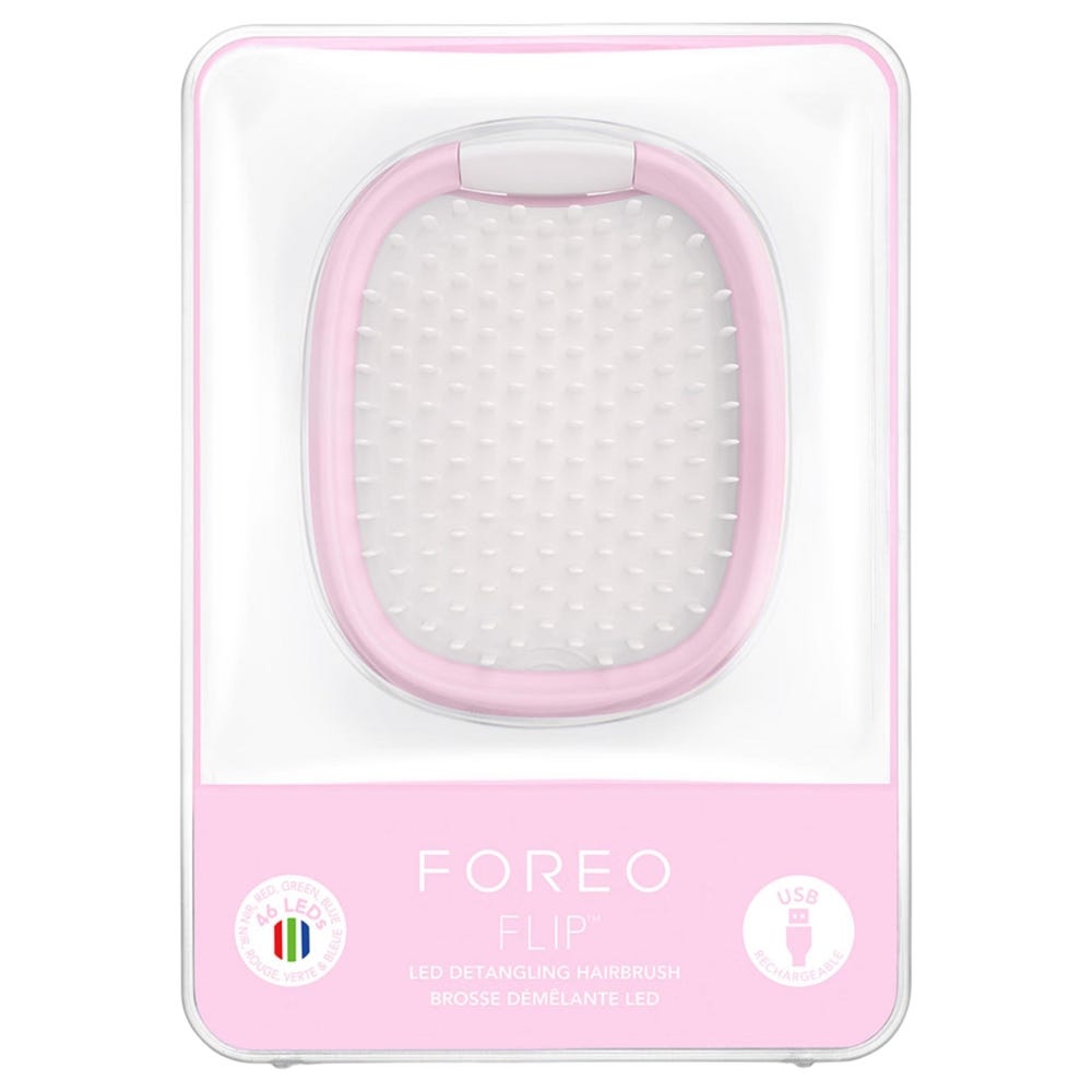 FOREO FLIP™ LED  Hairbrush Pearl Pink