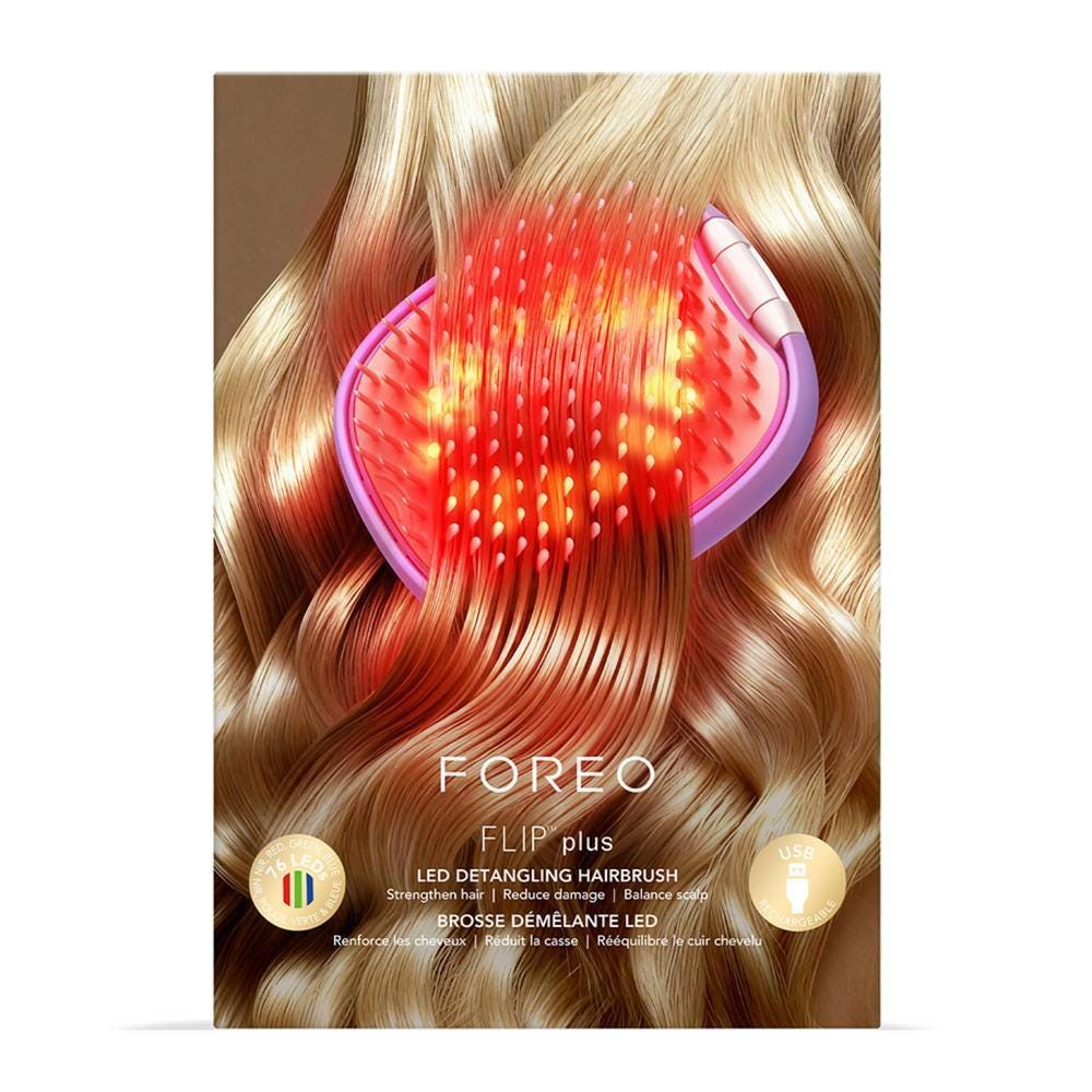 FOREO FLIP™ plus LED Detangling Hairbrush