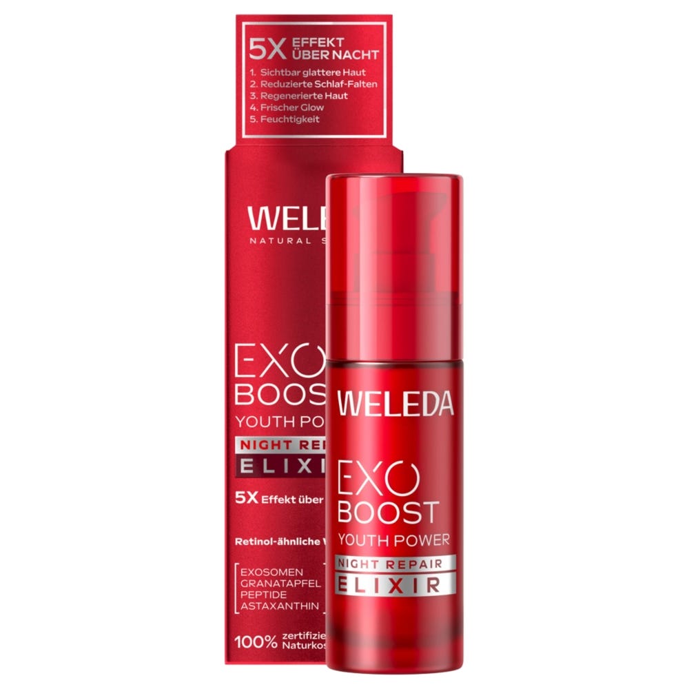 Weleda Night Exo Boost Youth Power Repair Elixier Granatapfel 30 ml