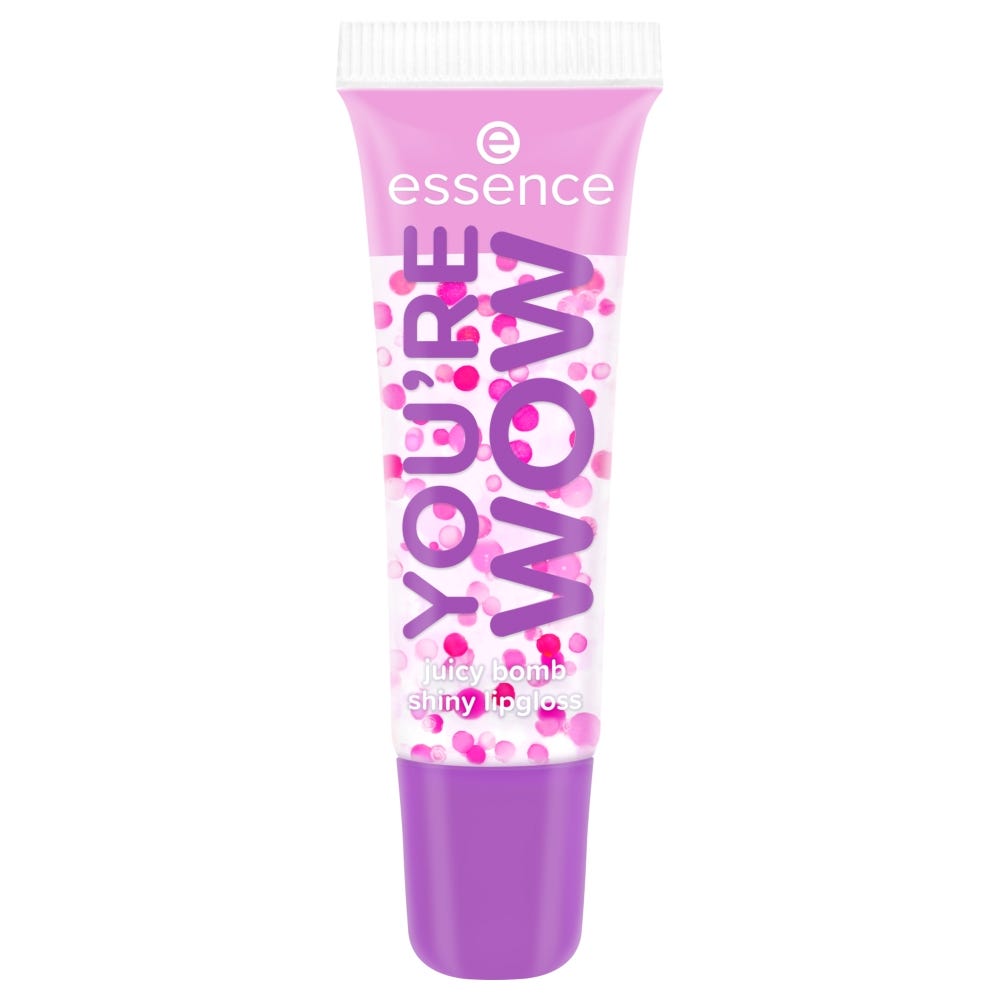 essence say it with juicy you're wow juicy bomb shiny lipgloss 04