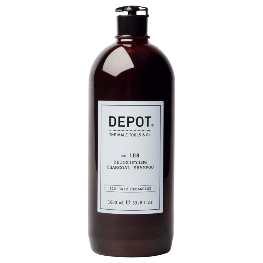 DEPOT 108 Detoxifying Charcoal Shampoo 1000 ml