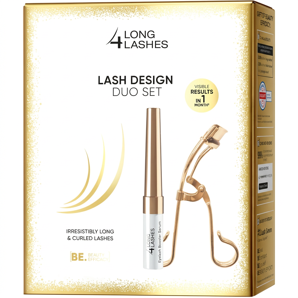 Long4Lashes Wimpernserum Booster & Zange Mini Set