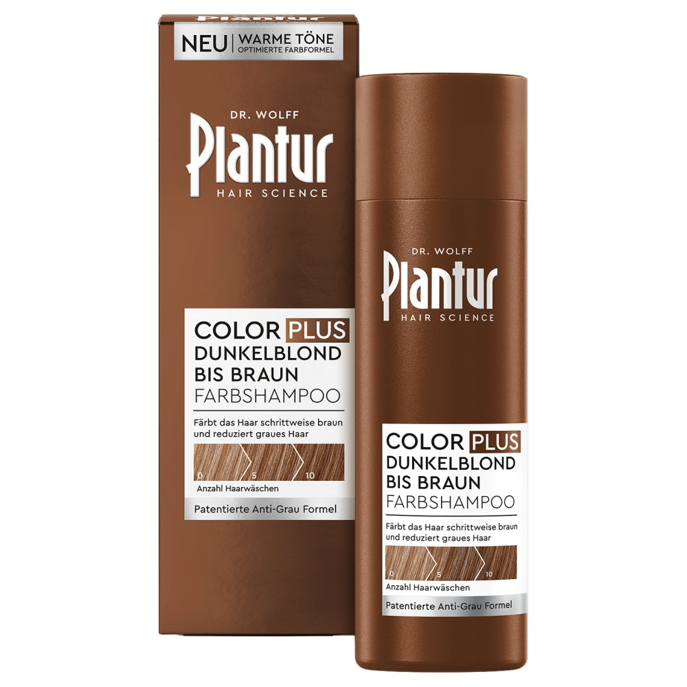 PLANTUR 39 Color Plus Dunkelblond bis Braun Farbshampoo 200 ml