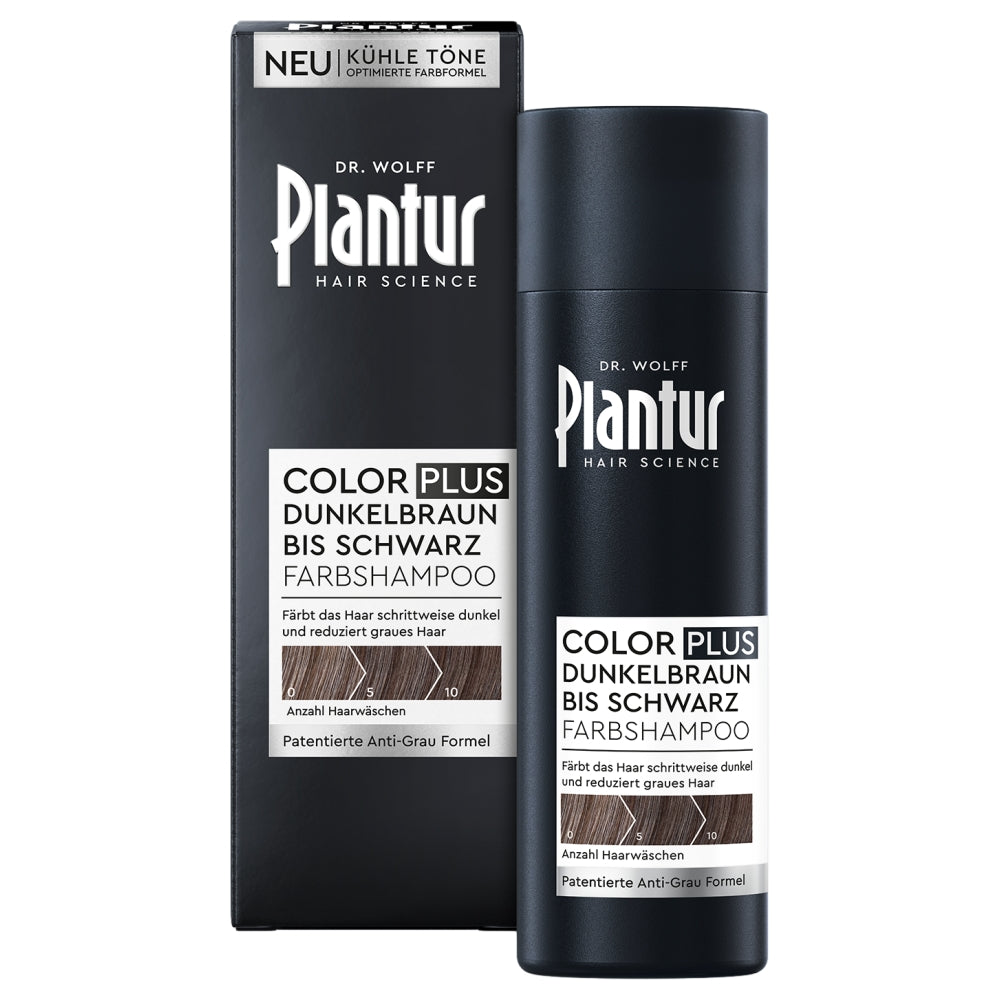 PLANTUR 39 Color Plus Dunkelbraun bis Schwarz Farbshampoo 200 ml