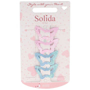 Solida Haarclip Schmetterling blau/rosa Glitzer