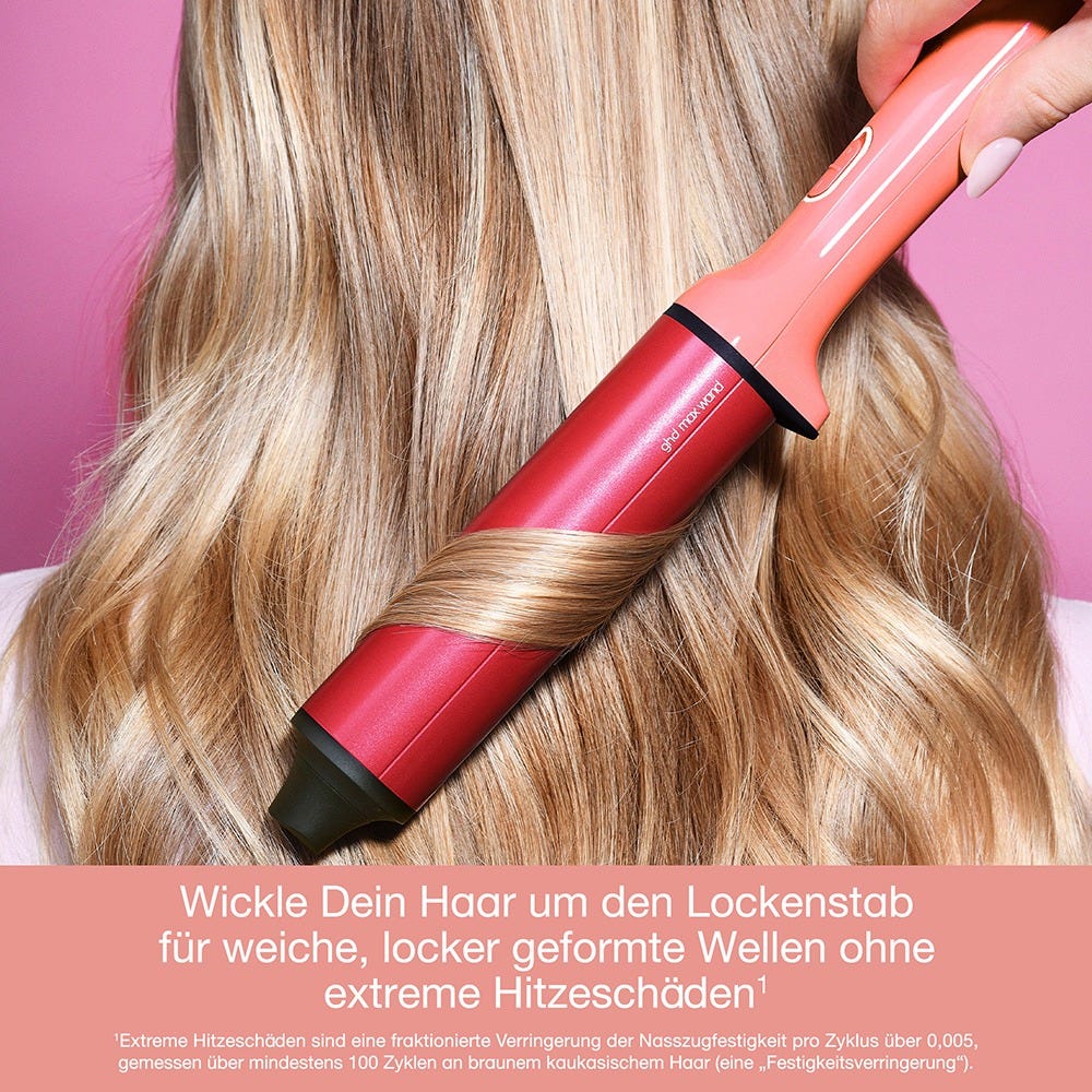 ghd chronos curve max wand Curling Iron Candy Coral 