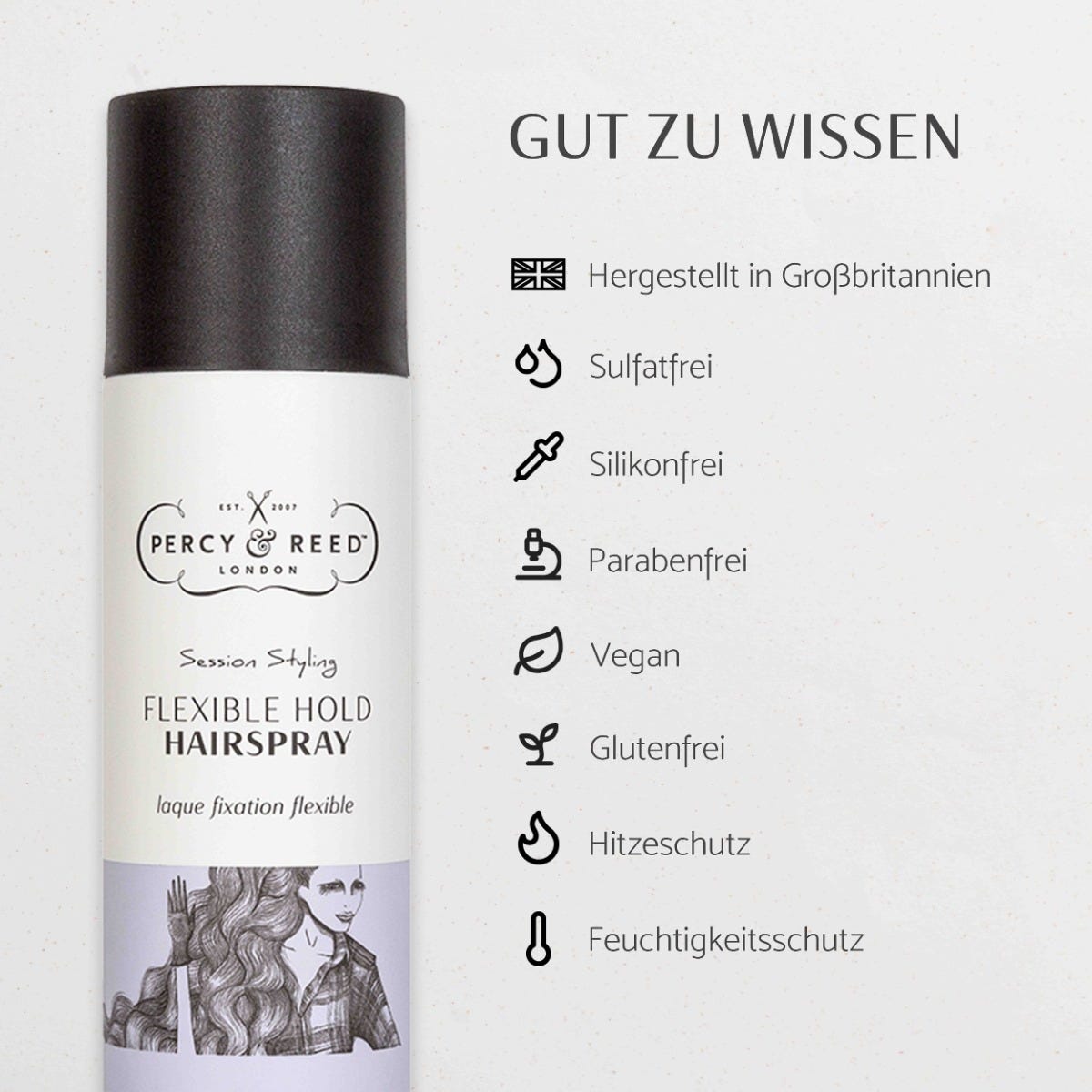 PERCY & REED SESSION STYLING Flexible Hold Haarspray 250 ml