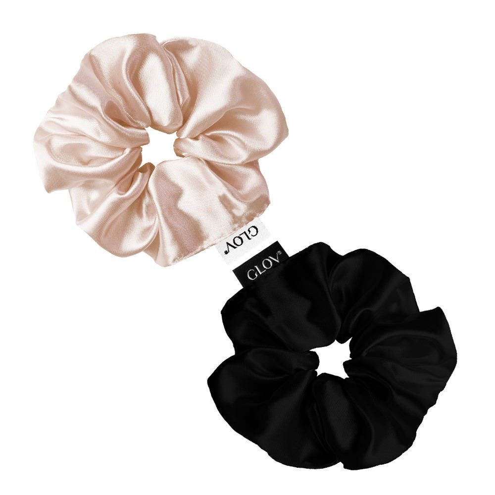 GLOV Scrunchies 2 Pack M - Champagne & Black