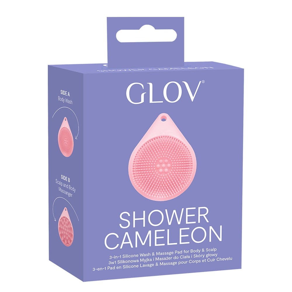 GLOV 3-in-1 Silicone Wash & Massage Pad Pink
