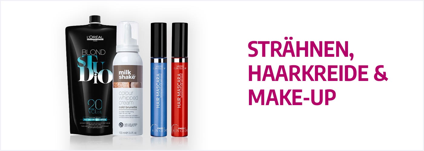 Strähnen, Haarkreide & Make-Up