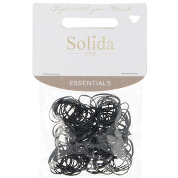 Solida Essentials Rastazopfgummi schwarz 100 Stück