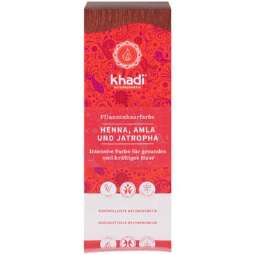 Khadi Pflanzenhaarfarbe Henna, Amla & Jatropha 100 g