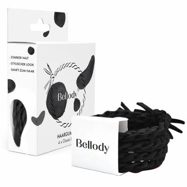 Bellody Original Haargummis Classic Black 4 Stück